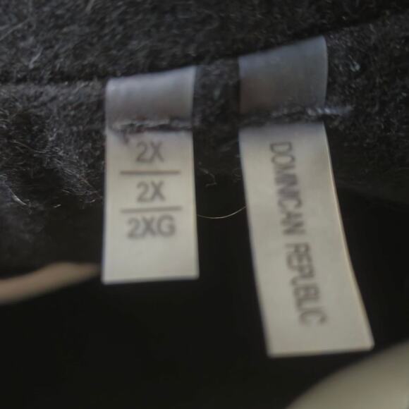 T Tahari Kate Wool Blend Overcoat Ruffle Black Size 2X - Picture 5 of 8